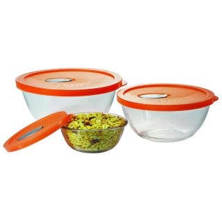 Treo Mixing Bowl With Lid Glass Bowl Set