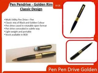 Pen Pendrive Golden Rim-8GB