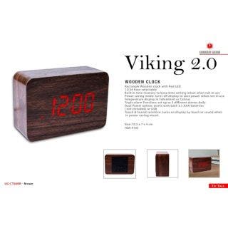 Viking 2.0 Wooden Table Clock Urban Gear