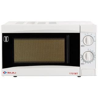 Bajaj 1701 MT 17L Solo Microwave Oven, White