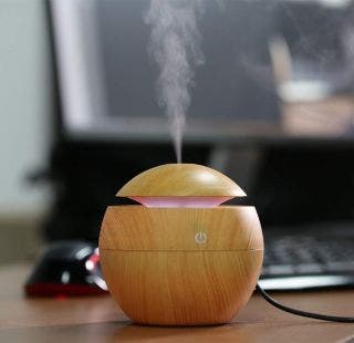 Wooden Cool Mist Humidifiers Essential Oil Diffuser Aroma Air