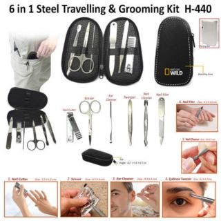  6 in 1 Steel Travelling & Grooming Kit