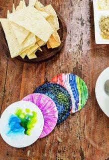 DIY Round Acrylic Coasters