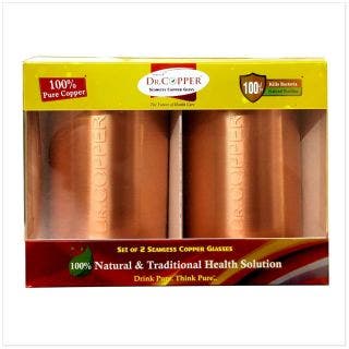 Dr copper Set of 2 Tumbler (500 ml )