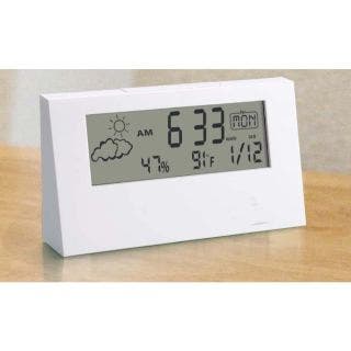 Sharp Weather Station Clock With Backlight