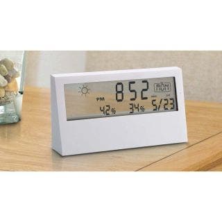 Sharp Weather Station Clock With See-Thru Display