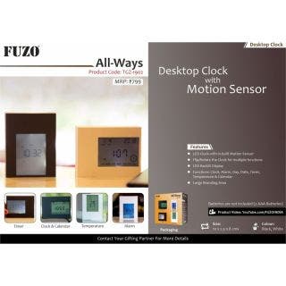 All-ways Desktop Clock With Motion Sensor Fuzo