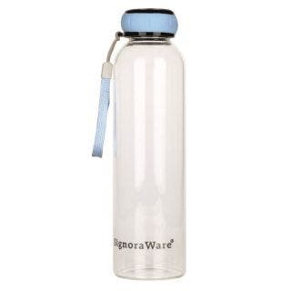 Signoraware Aqua Marine Borosilicate Glass Bottle,550 ml, Blue