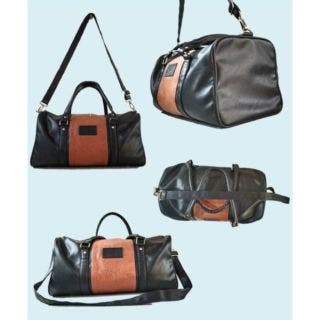 Arrow Duffle Bag - Brown And Black