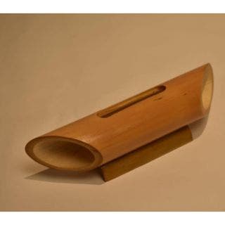 Bamboo Speaker With Curved Base