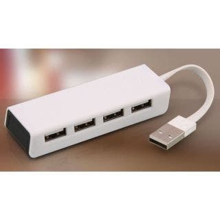 Compact 4 USB Hub With Mobile Stand 