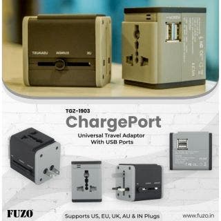 ChargePort Universal Travel Adapter With USB Ports Fuzo