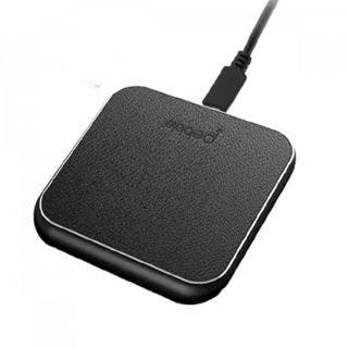 Crux High Charging Speed And Leather Surface & With Compact Design Wireless Charging Pad - Pebble