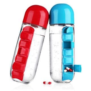 Water Bottle With Pill Box