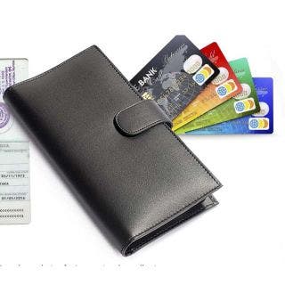 Passport Holder With Sim Card Safe Case & Sim Card Jackets Long Design