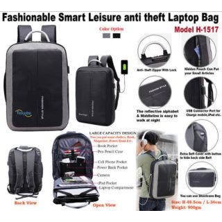 Fashionable Smart Leisure anti Theft Laptop Bag