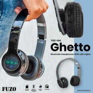 Ghetto Bluetooth Headphones With LED Lights - Fuzo