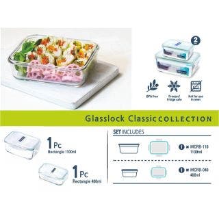 Glassrock Rectangle Set Of 2 Grob