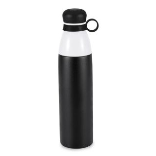 Pearl Double Cap Vacuum Bottle In Metallic Finish With Carry Loop 750 ml Approx