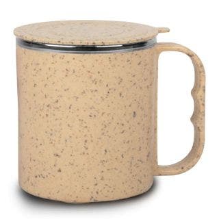 EcoMug: Eco Friendly Coffee Mug With Steel Inside Made With Wheat Fiber  