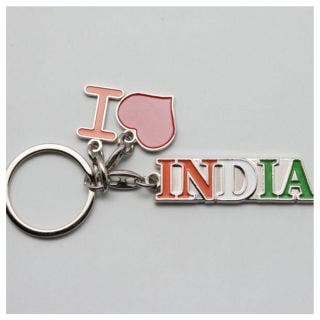 I Love India Key Chain