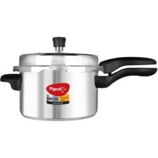 Pigeon Inox Plus 5 L Induction Bottom Pressure Cooker
