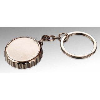 Metal Crown Shape Keychain With Bottle Opener