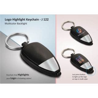 Two Tone Logo Highlight Keychain