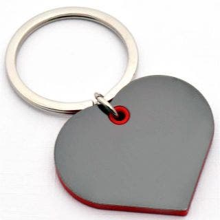 Heart Shape Keychain With Highlights