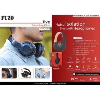 Jive Noise Isolation Bluetooth Headphones - Fuzo