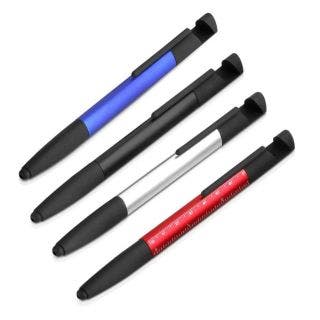 6 In 1 Pen With Phone Stand, Cleaner, Ruler And Tools And Stylus  