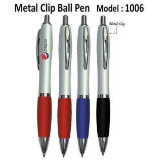  Promotional Plastic And Metal Clip Ball Pen