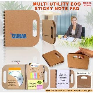 Multi Utility Eco Sticky Note Pad