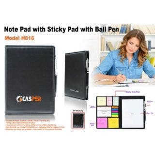 Note Pad With Sticky with Pen