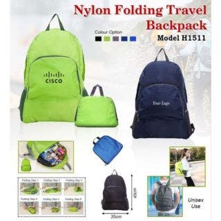 Nylon Backpack Foldable Bag 