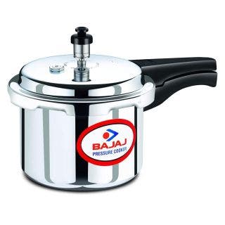 Bajaj PCX 3IB, 3 LTR Aluminium Pressure Cooker with Induction Base