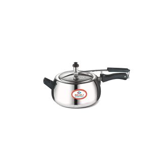 Bajaj PCX 63D, 3 LTR, Aluminium Handi Pressure Cooker with Induction Base