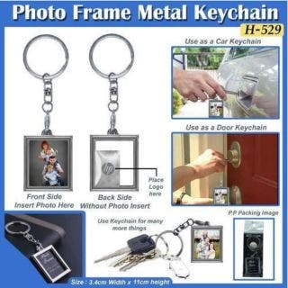 Photo Frame Metal KeyChain