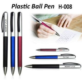  Promotional Plastic And Metal Clip Ball Pen