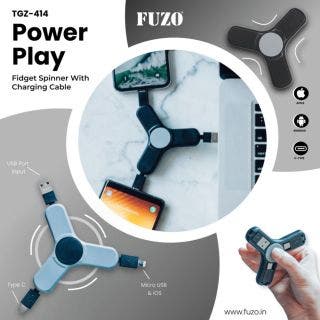 Powerplay Spinner With Charging Cable - Fuzo