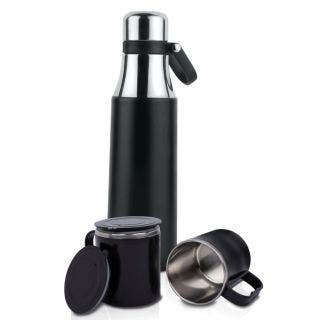 Set of Vacuum Flask with 2 Stainless Steel Cups