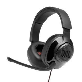 JBL Quantum 300 Hybrid Wired Over-Ear Gaming Headset with QuantumSurround & Flip-up Mic