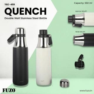 Quench Double Wall Stainless Steel Bottle Muti-Purpose Opening - Fuzo