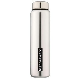 Signoraware Riva Single Walled Stainless Steel Fridge Water Bottle, 750 ml, Silver