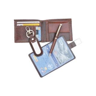 4 in 1 Leather Gift Set (Genuine Leather-734)