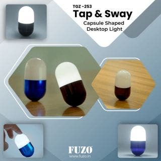 Tap n Sway Capsule Shaped Desktop Light Fuzo