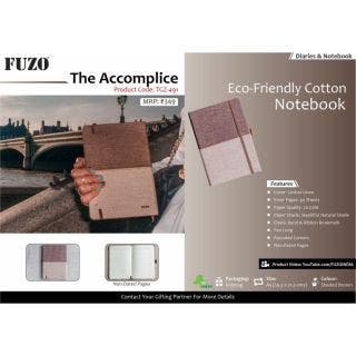 The Accomplice Eco-Friendly Cotton Notebook - Fuzo