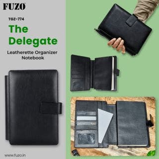 The Delegate Leatherette Organizer Notebook Fuzo