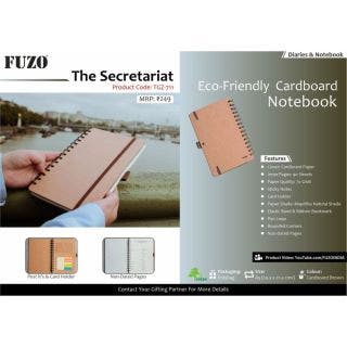 The Secretariat Eco-Friendly Cardboard Notebook - Fuzo