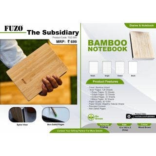 The Subsidiary Bamboo Notebook Fuzo